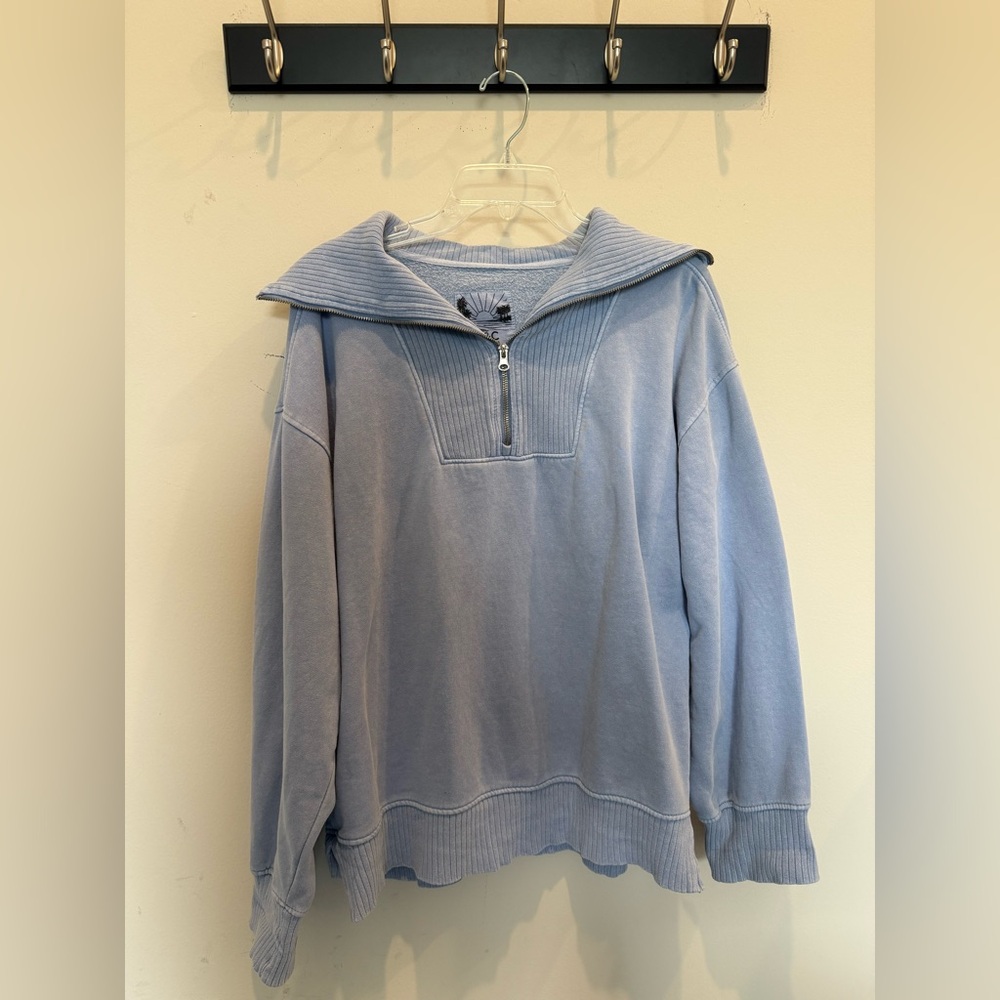 C&C California Blue Zip Up Tunic